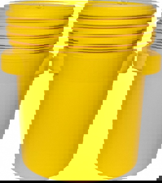 20 Gallon Closure Capacity, Screw On Closure, Yellow Lab Pack